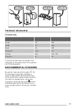 Предварительный просмотр 11 страницы Zanussi ZFC11400WA User Manual