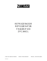 Zanussi ZFC240CL Instruction Booklet preview