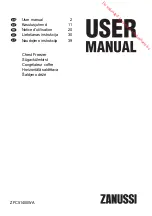 Предварительный просмотр 1 страницы Zanussi zfc51400wa User Manual