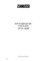 Zanussi ZFCA 62/26 Instruction Booklet preview