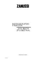 Предварительный просмотр 1 страницы Zanussi ZFD 50/17 R Instruction Booklet