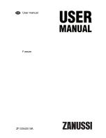 Preview for 1 page of Zanussi ZFG06400WA User Manual