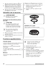 Preview for 62 page of Zanussi ZFG20200 User Manual