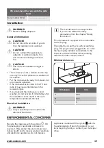 Предварительный просмотр 49 страницы Zanussi ZFG20200WA User Manual