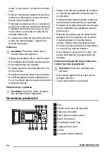 Preview for 74 page of Zanussi ZFG21110WA User Manual