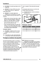 Preview for 81 page of Zanussi ZFG21110WA User Manual