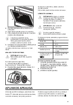 Предварительный просмотр 51 страницы Zanussi ZFG315S User Manual