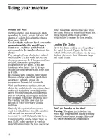 Предварительный просмотр 18 страницы Zanussi ZFL850 Instructions For The Use And Care