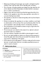 Preview for 4 page of Zanussi ZFM15100SA User Manual