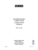 Zanussi ZFT 12 JB Instruction Book preview