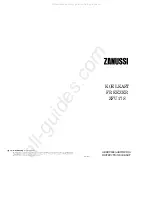 Zanussi ZFU 17S Instruction Booklet preview