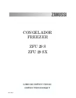 Zanussi ZFU 29 S Instruction Booklet preview