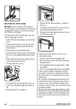 Предварительный просмотр 22 страницы Zanussi ZFU20200WA User Manual