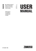 Preview for 1 page of Zanussi ZFU20201WA User Manual