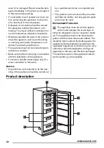 Preview for 40 page of Zanussi ZFU20201WA User Manual