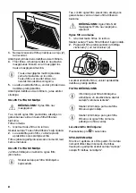 Предварительный просмотр 62 страницы Zanussi ZFV919Y User Manual