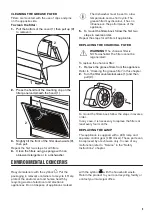 Предварительный просмотр 9 страницы Zanussi ZFVX16K User Manual