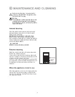 Предварительный просмотр 9 страницы Zanussi ZFX 74 W Instruction Booklet