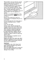 Предварительный просмотр 8 страницы Zanussi ZG21/10PR-ZB21/10PR Instructions For The Use And Care