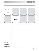 Zanussi ZGF 642 Instruction Booklet preview