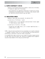 Preview for 24 page of Zanussi ZGF 642 Instruction Booklet