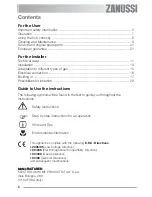 Preview for 4 page of Zanussi ZGF 646 CT User Manual