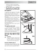 Preview for 10 page of Zanussi ZGF 646 CT User Manual