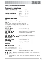 Preview for 13 page of Zanussi ZGF 692 C Instruction Booklet