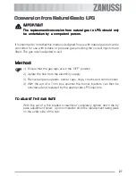 Preview for 27 page of Zanussi ZGF 692 C Instruction Booklet