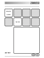 Preview for 1 page of Zanussi ZGF 780 IT Instruction Booklet