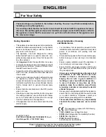 Preview for 2 page of Zanussi ZGF 786 ICW Operating And Installation Manual