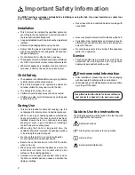 Предварительный просмотр 2 страницы Zanussi ZGF 991 Instruction Booklet