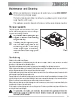 Preview for 9 page of Zanussi ZGG 643 Operating Instructions Manual