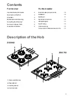 Preview for 3 page of Zanussi ZGG 752 Instruction Booklet