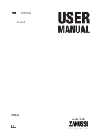Zanussi ZGG649 User Manual preview