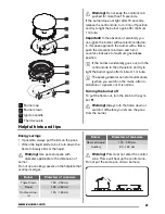 Предварительный просмотр 21 страницы Zanussi ZGG75524 User Manual