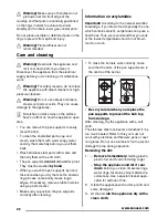 Предварительный просмотр 22 страницы Zanussi ZGG75524 User Manual