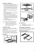 Предварительный просмотр 21 страницы Zanussi ZGG76524XA User Manual