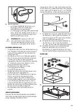 Предварительный просмотр 39 страницы Zanussi ZGG96624 User Manual