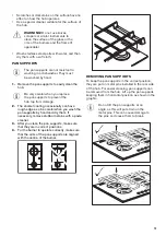 Preview for 13 page of Zanussi ZGGN645K User Manual