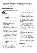 Preview for 4 page of Zanussi ZGH62414XA User Manual