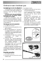 Предварительный просмотр 16 страницы Zanussi ZGL 63 IT User Information