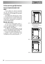 Preview for 20 page of Zanussi ZGL 63 IT User Information