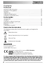 Предварительный просмотр 26 страницы Zanussi ZGL 63 IT User Information