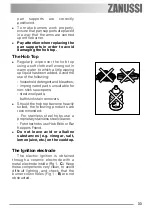 Предварительный просмотр 33 страницы Zanussi ZGL 63 IT User Information