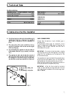 Preview for 5 page of Zanussi ZGLR 646 Operating And Installation Manual