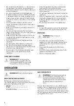 Preview for 6 page of Zanussi ZGO65414BA User Manual