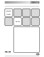 Предварительный просмотр 1 страницы Zanussi ZGS 322 Instruction Booklet