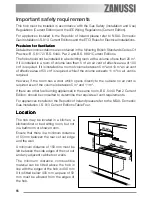 Предварительный просмотр 16 страницы Zanussi ZGS 782 ICT Instruction Booklet