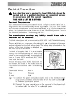 Предварительный просмотр 21 страницы Zanussi ZGS 782 ICT Instruction Booklet